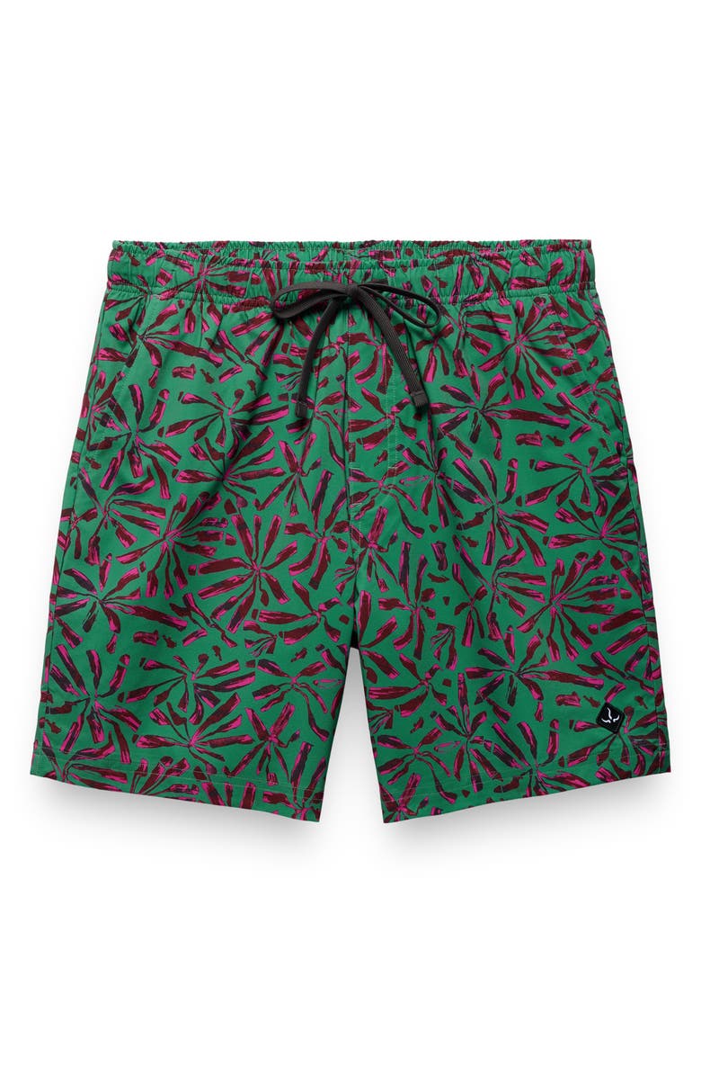 prAna La Jolla Board Shorts, Alternate, color, Jade Grounded