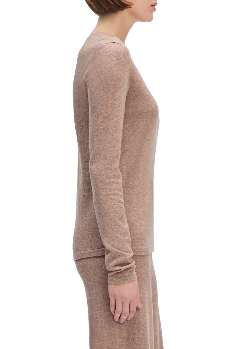 Lounge Merino Wool & Cashmere Blend Henley, Alternate, color, MOCHA