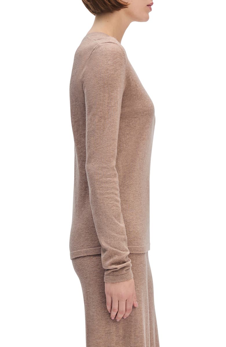 Favorite Daughter Lounge Merino Wool & Cashmere Blend Henley, Alternate, color, Mocha