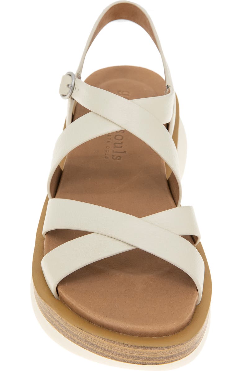 Gentle Souls Rebha Strappy Wedge Sandal, Alternate, color, Stone Leather