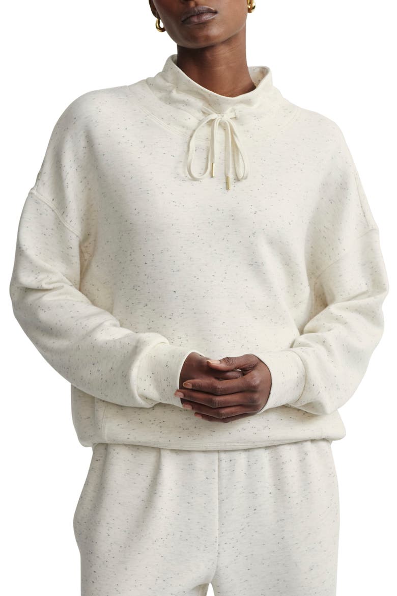 Oakdale Drawstring Sweatshirt, Main, color, IVORY MARL FLECK