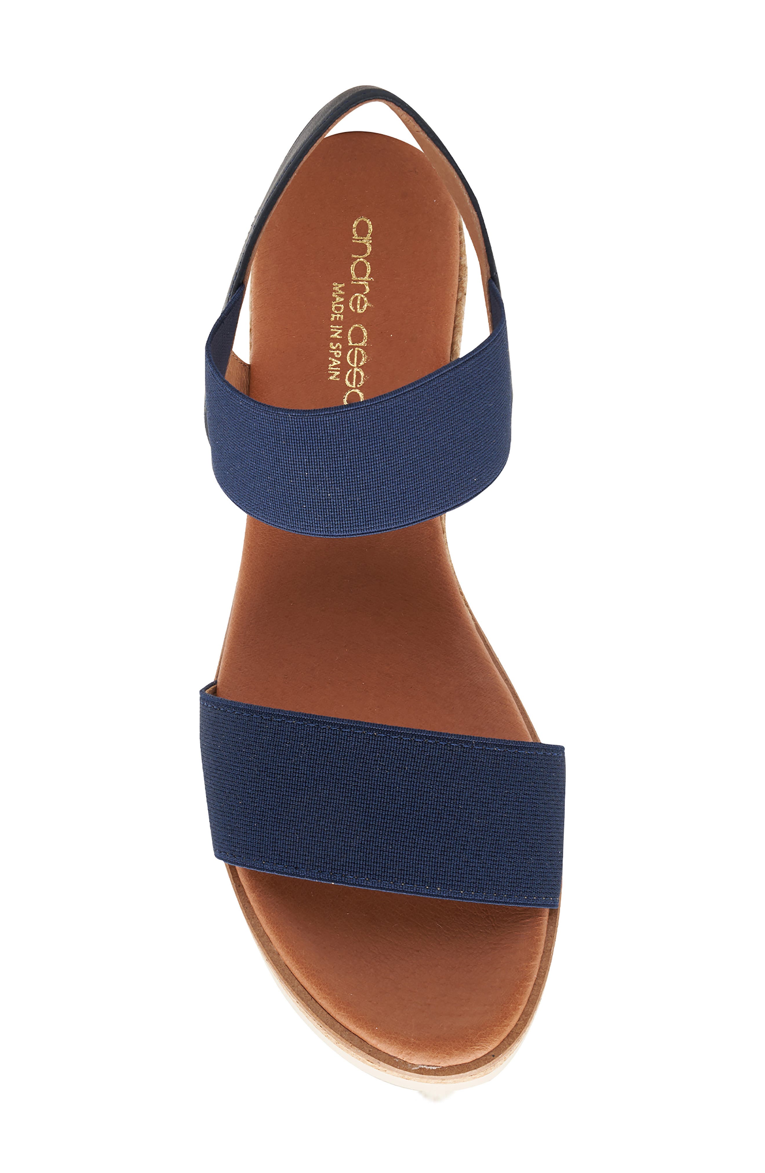 André Assous Neveah Espadrille Sandal, Alternate, color, Navy/ Navy
