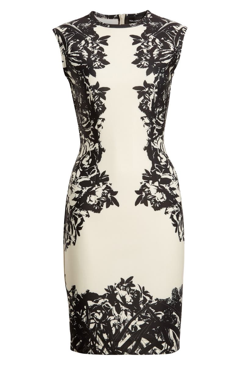 Yigal Azrouël Floral Print Scuba Sheath Dress, Alternate, color,