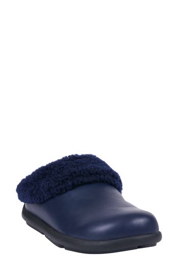 Gc Shoes Shari Faux Shearling Lined Mule In Blue