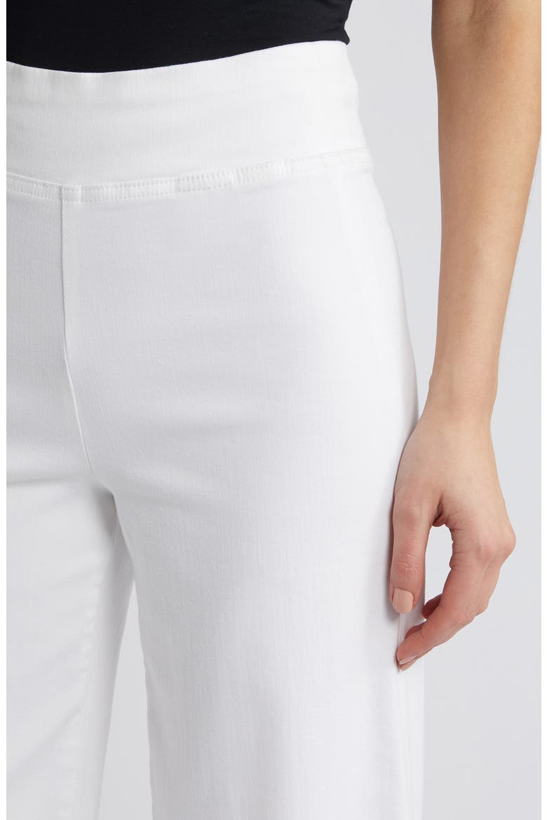 Jetset Wide Leg Flare Pull-On Jeans, Alternate, color, WHITE
