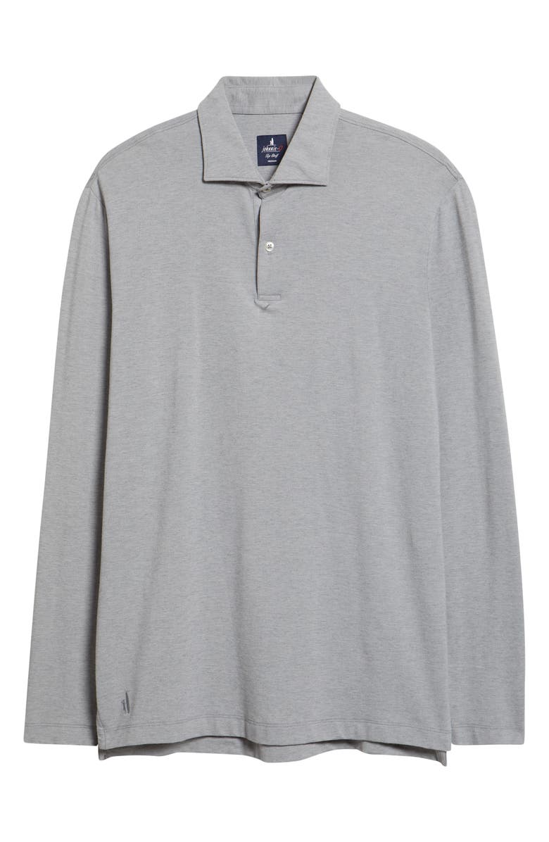 johnnie-O Idris Top Shelf Long Sleeve Polo, Alternate, color, Grey