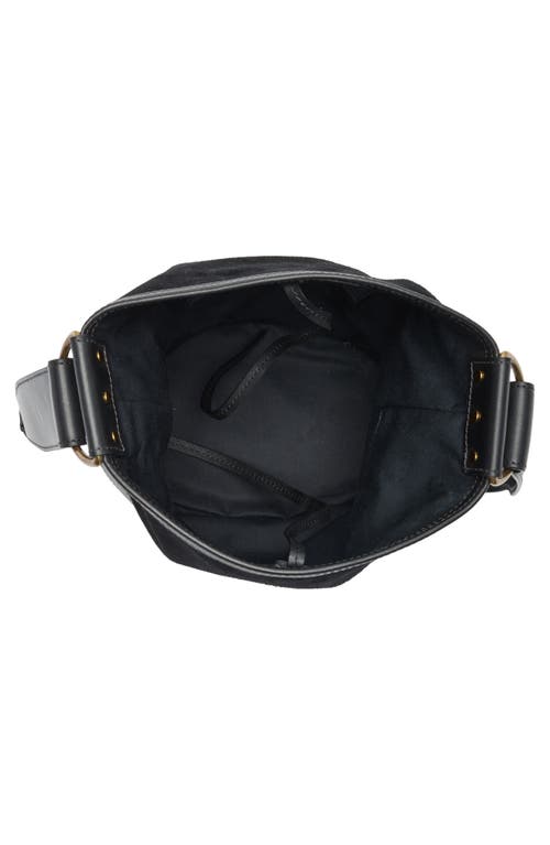 Isabel Marant Large Samara Suede Bucket Bag In Black