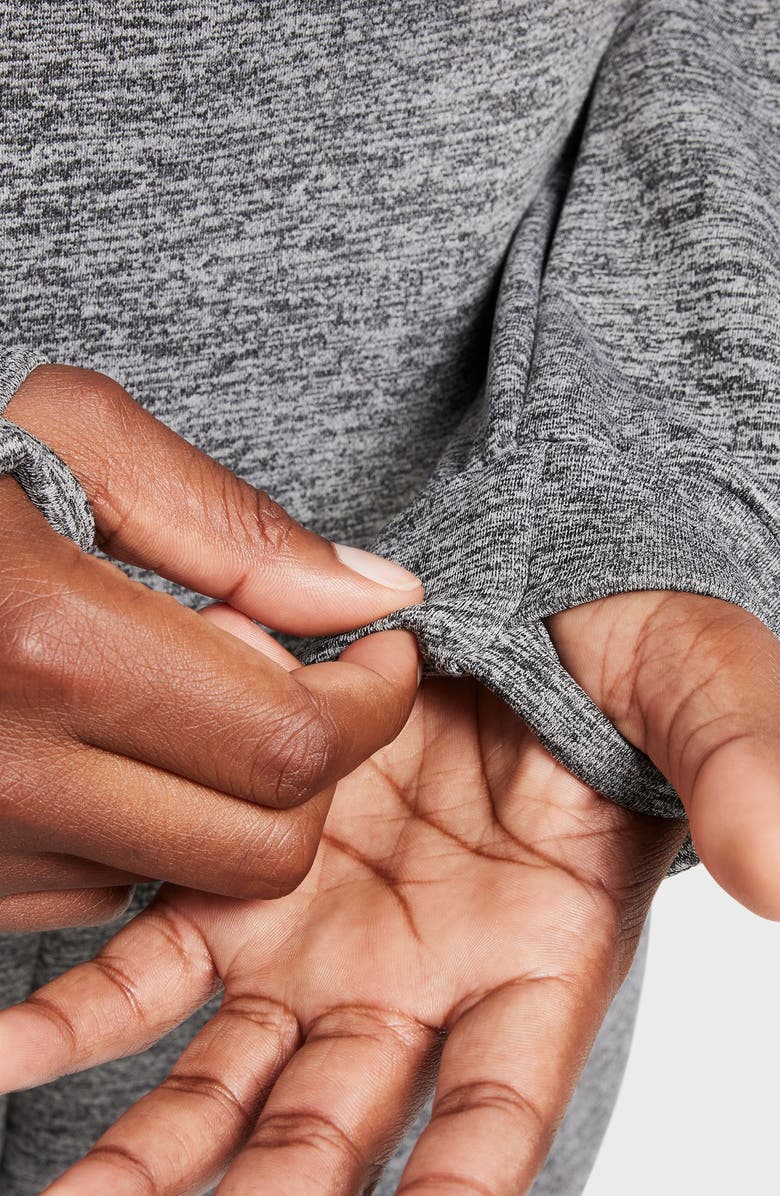 Nike Kids' Sportswear Swoosh Therma-FIT Hoodie, Alternate, color, Black/ Smoke Grey/ White