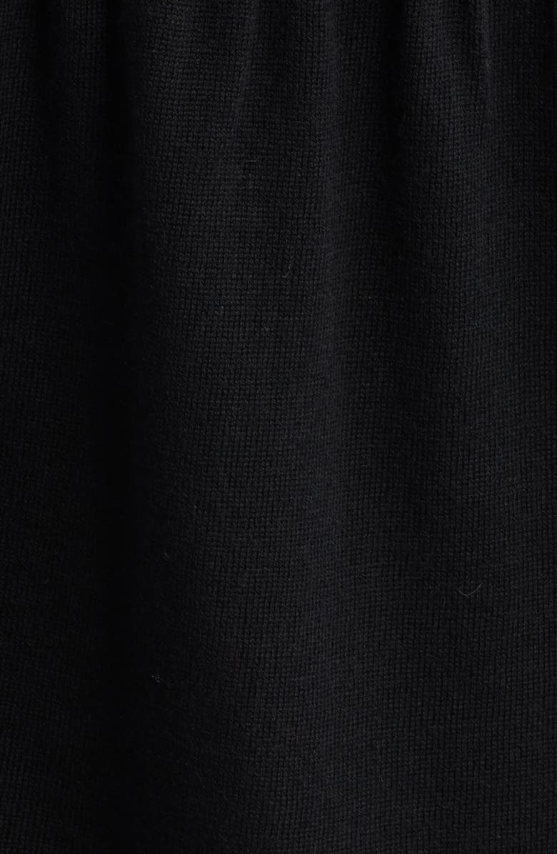 FRAME The Smart Polo Long Sleeve Merino Wool Sweater Dress, Alternate, color, Black