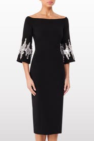 Jenny Packham Aster Sequin-Embellished Midi Dress