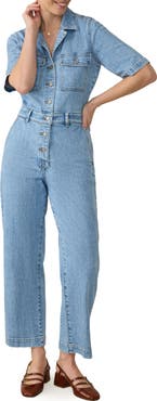 Faherty Michelle Denim Jumpsuit
