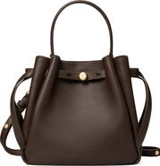 Tory Burch Romy Pebble Leather Bucket Bag