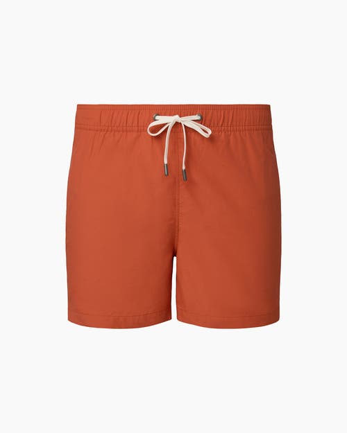 Onia Charles 5 Swim Trunks In Orange Coral
