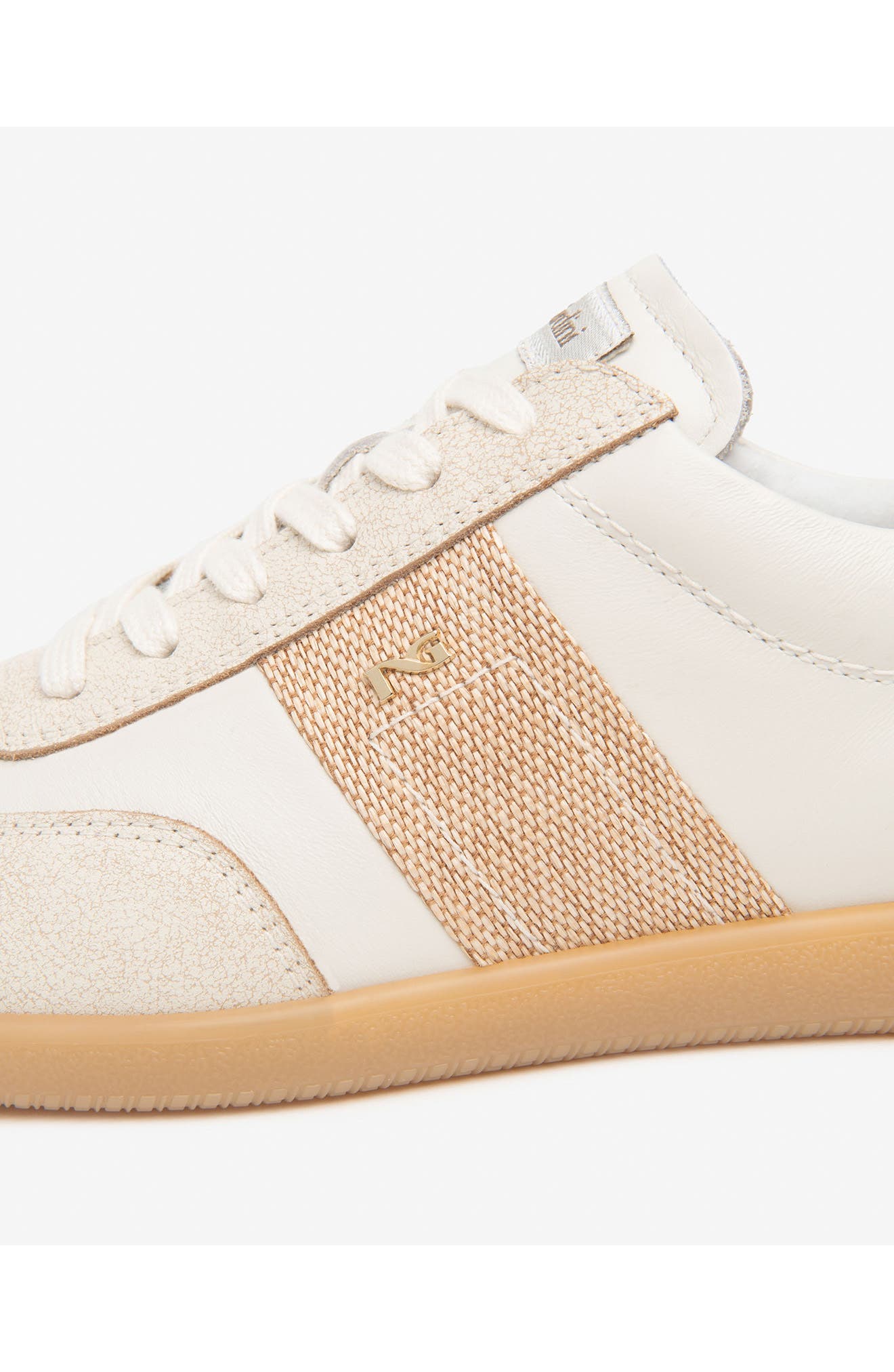 NeroGiardini Low Top Sneaker, Alternate, color, White/ Beige