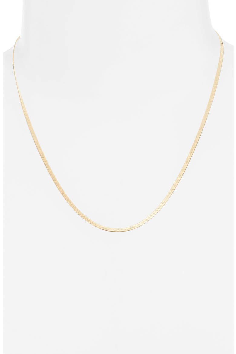 Farrah Snake Chain Necklace, Alternate, color, GOLD