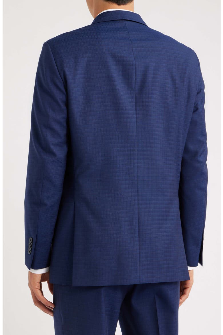 Flynn Classic Fit Navy Check Wool Suit, Alternate, color, BLUE