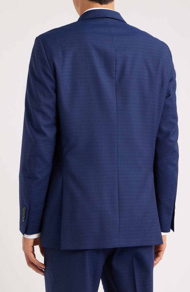 Peter Millar Flynn Classic Fit Navy Check Wool Suit, Alternate, color, Blue