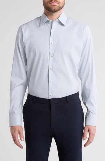 Nordstrom Trim Fit Check Premium Performance Dress Shirt