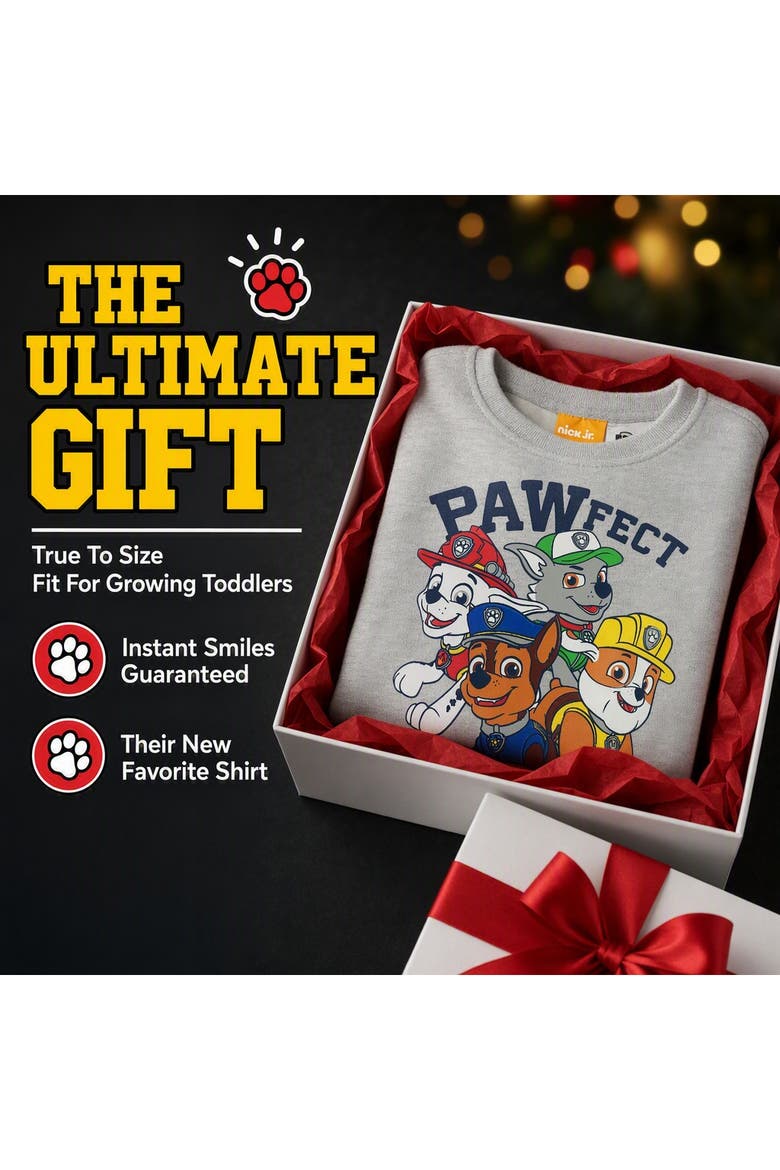 Paw Patrol Fleece Sweatshirt, Alternate, color, Chase Marshall Grey