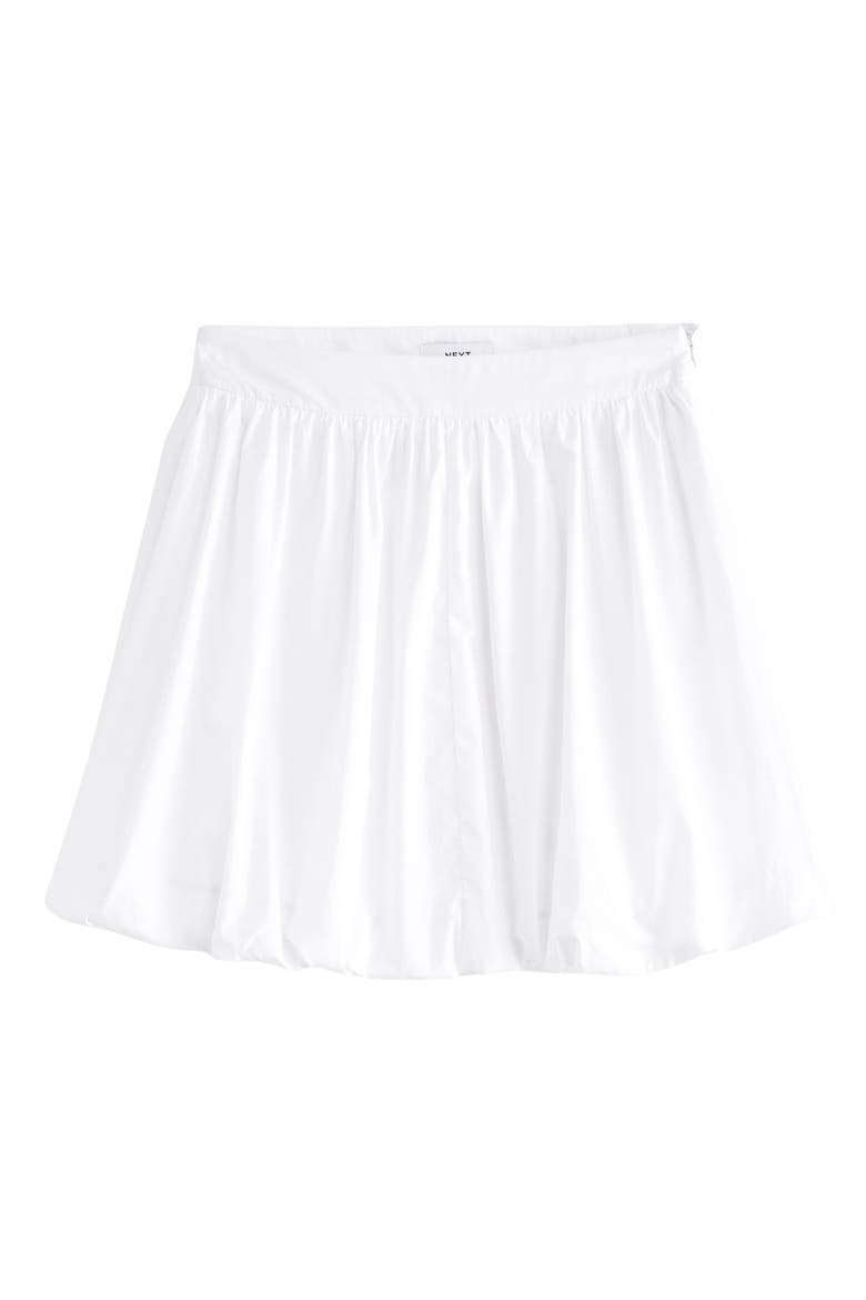 Puffball Miniskirt, Main, color, WHITE