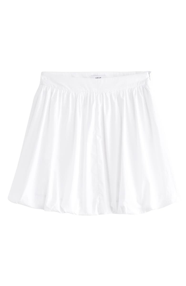 NEXT Puffball Miniskirt, Main, color, White