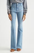 Veronica Beard Beverly High Waist Skinny Flare Leg Jeans