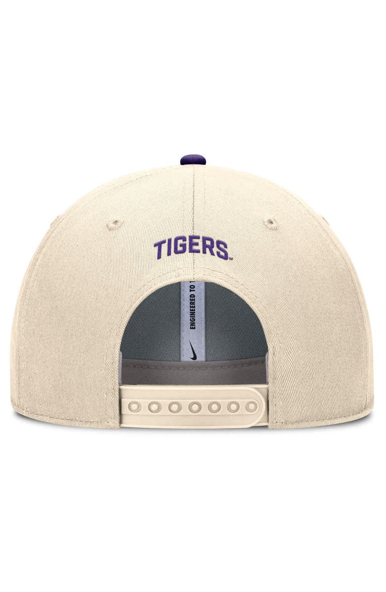 Nike Men's Nike Natural LSU Tigers Rise Primetime Performance Trucker Adjustable Hat, Alternate, color, Natural