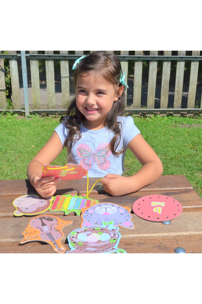 Alphabet Lacing Cards 52Pc Ages 3+, Alternate, color, Multicolored