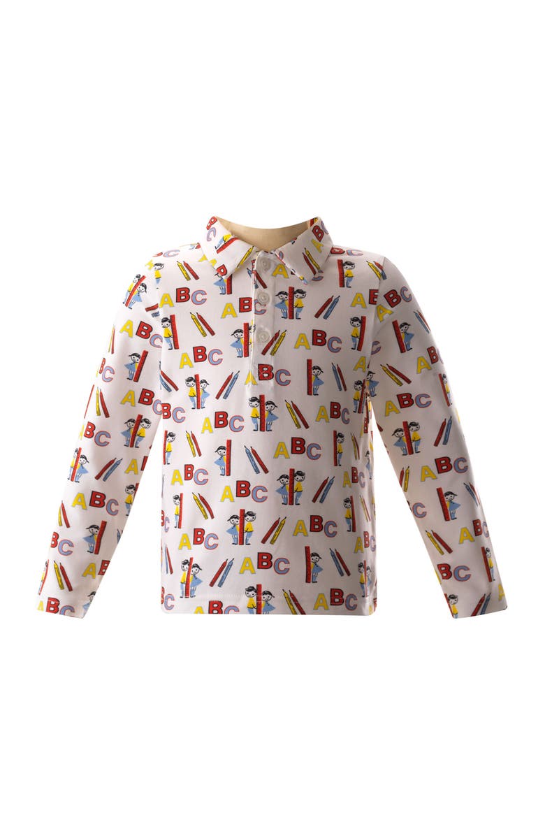 Rachel Riley ABC Polo Shirt, Main, color, Red