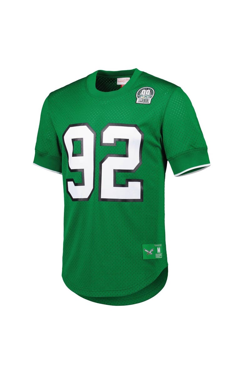 Mitchell & Ness Men's Mitchell & Ness Reggie White Kelly Green Philadelphia Eagles Retired Player Name & Number Mesh Top, Alternate, color, 
