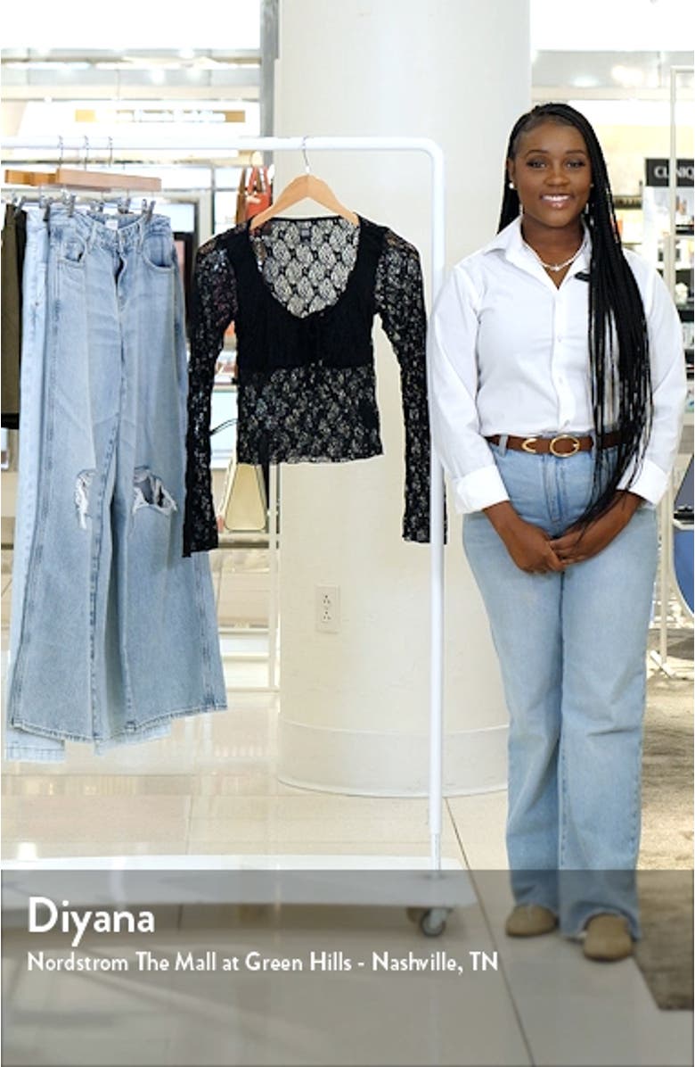 Quinn Tie Front Lace Top, sales video thumbnail