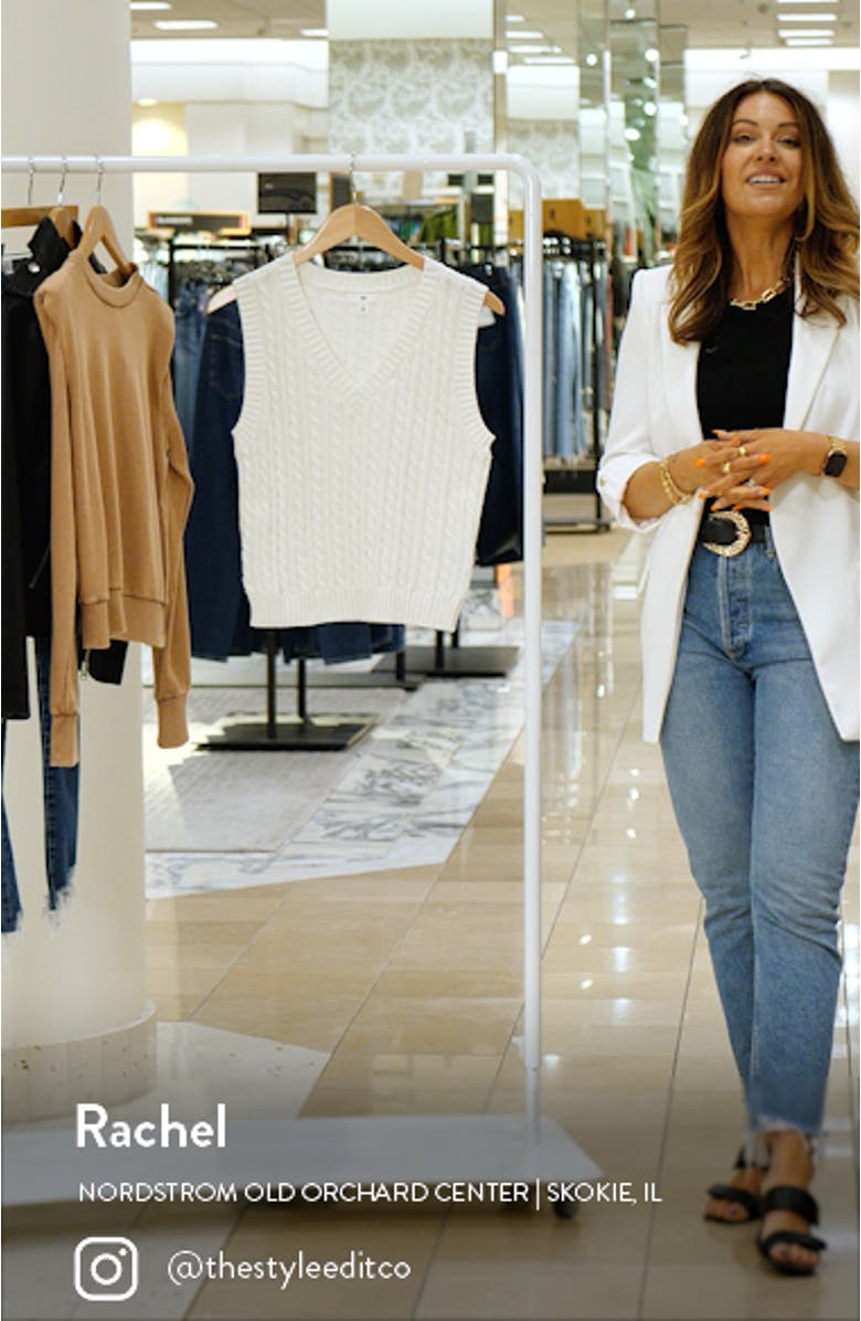 Cable Knit Sweater Vest, sales video thumbnail