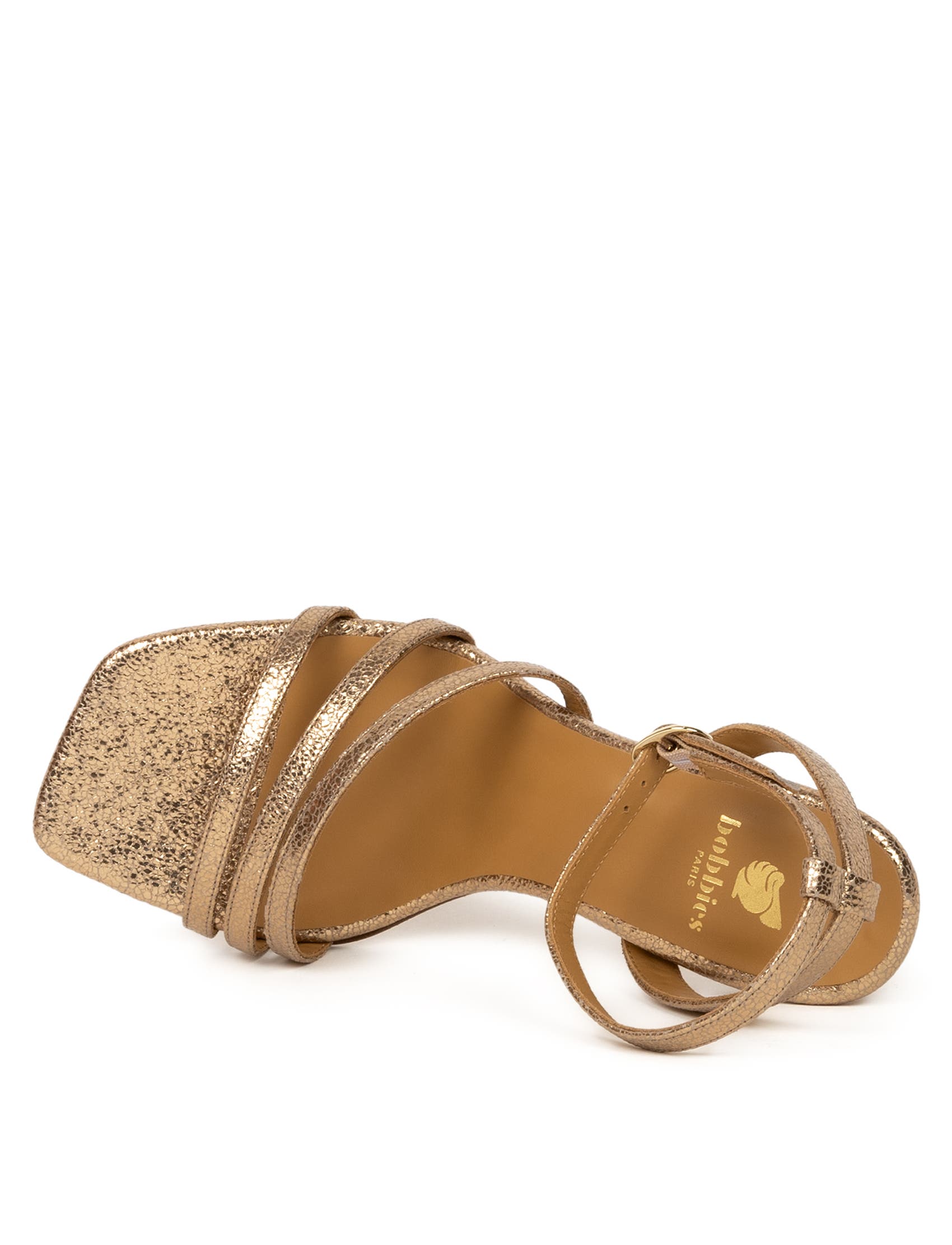 Davina Heeled Sandals, Alternate, color, Sepia Gold