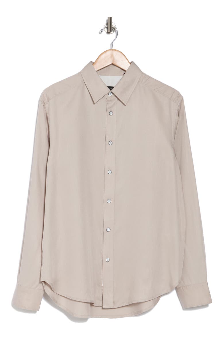 Cooper Relaxed Fit Button-Up Shirt, Alternate, color, LIGHT SMOKE
