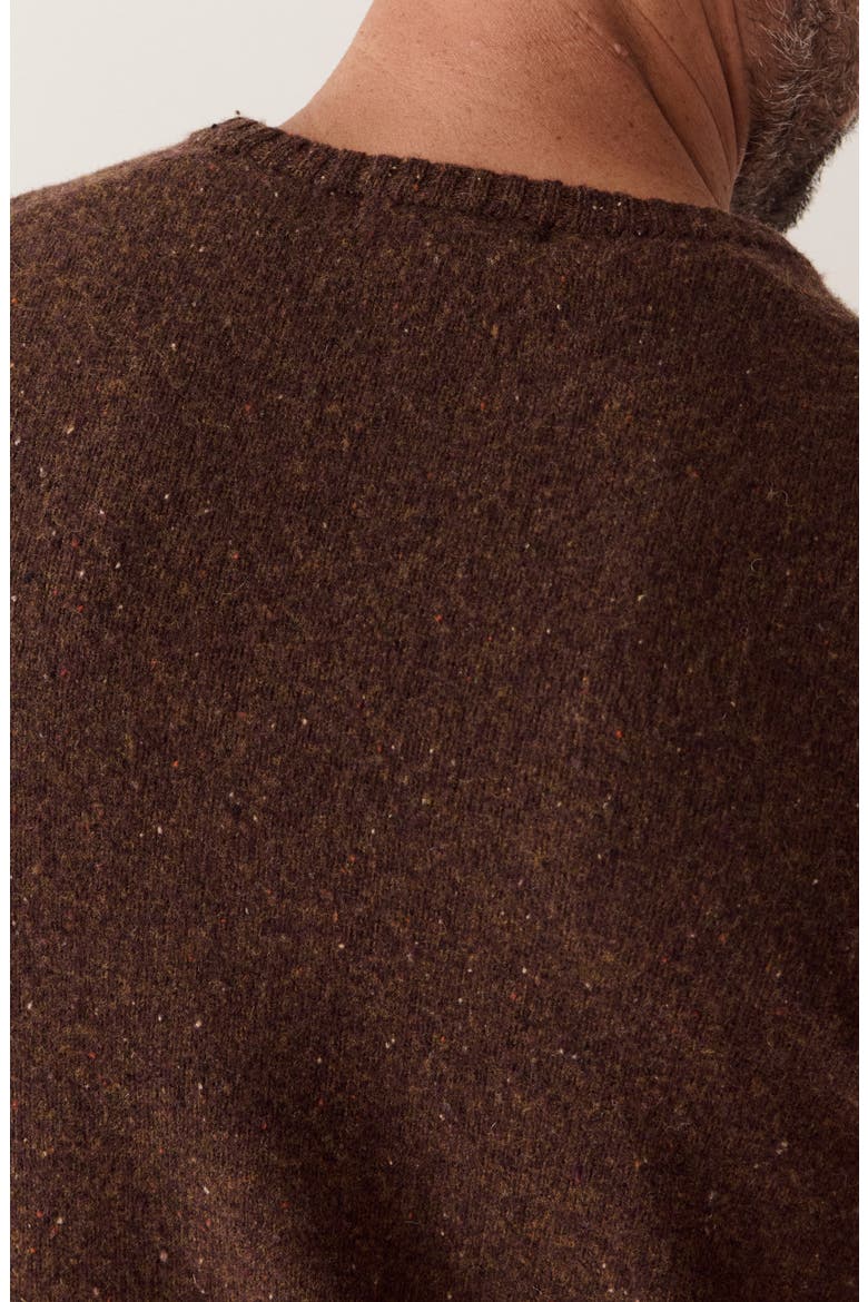 Neppy Merino Wool Crewneck Sweater, Alternate, color, TIMBER