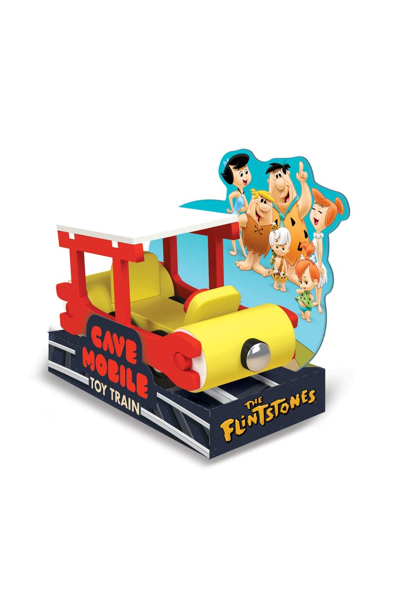 The Flintstones Cave Mobile Wood Train, Alternate, color, Multicolor