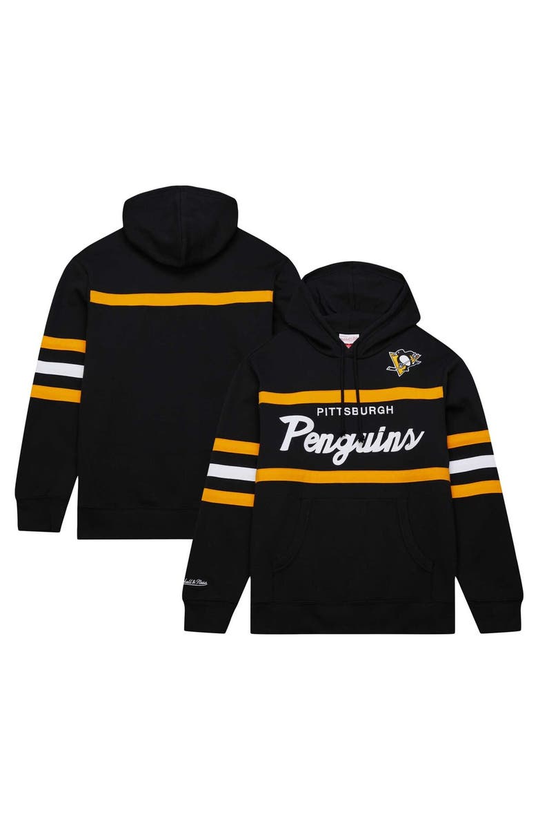 Mitchell & Ness Men's Mitchell & Ness Black Pittsburgh Penguins Head Coach Pullover Hoodie, Main, color, Black