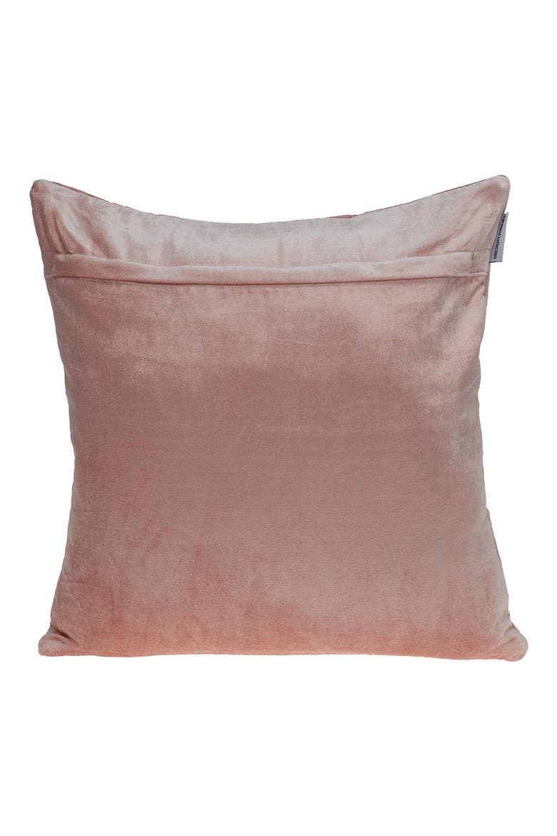 Zoe Topstitched Throw Pillow, Alternate, color, PINK