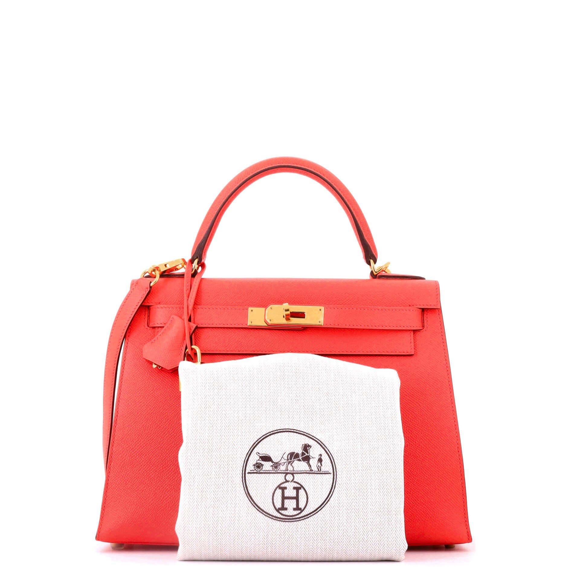 Kelly Handbag Red Epsom with Gold Hardware 28, Alternate, color, Red