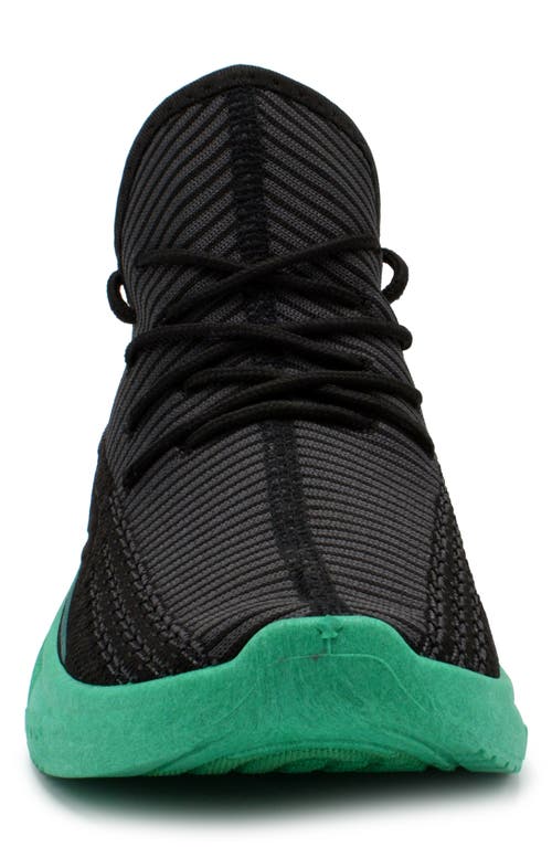 Akademiks Fit Jogger Sneaker In Black-teal