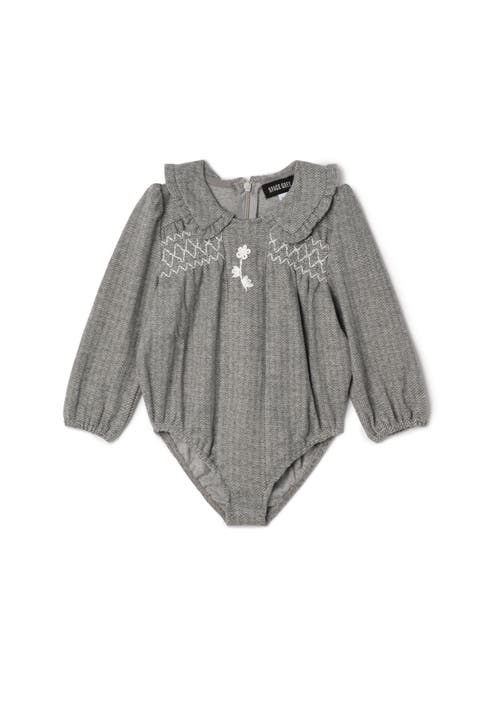 Herringbone Stretch Bubble Dress (Baby)