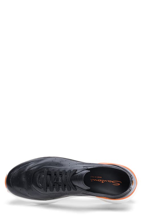 Santoni Bounce Sneaker In Black