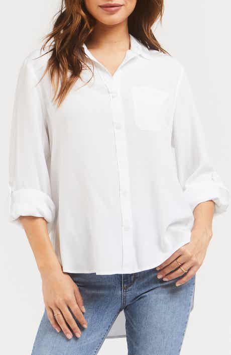 VELVET HEART Elisa Long Sleeve High/Low Shirt