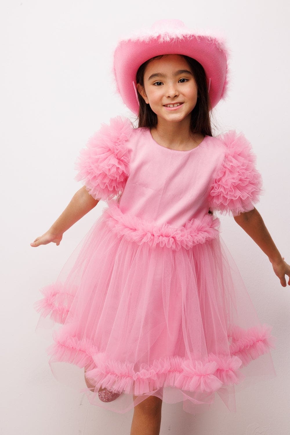 Le Mabelle Madison Girls’ Ruffle Tulle Dress | Nordstrom