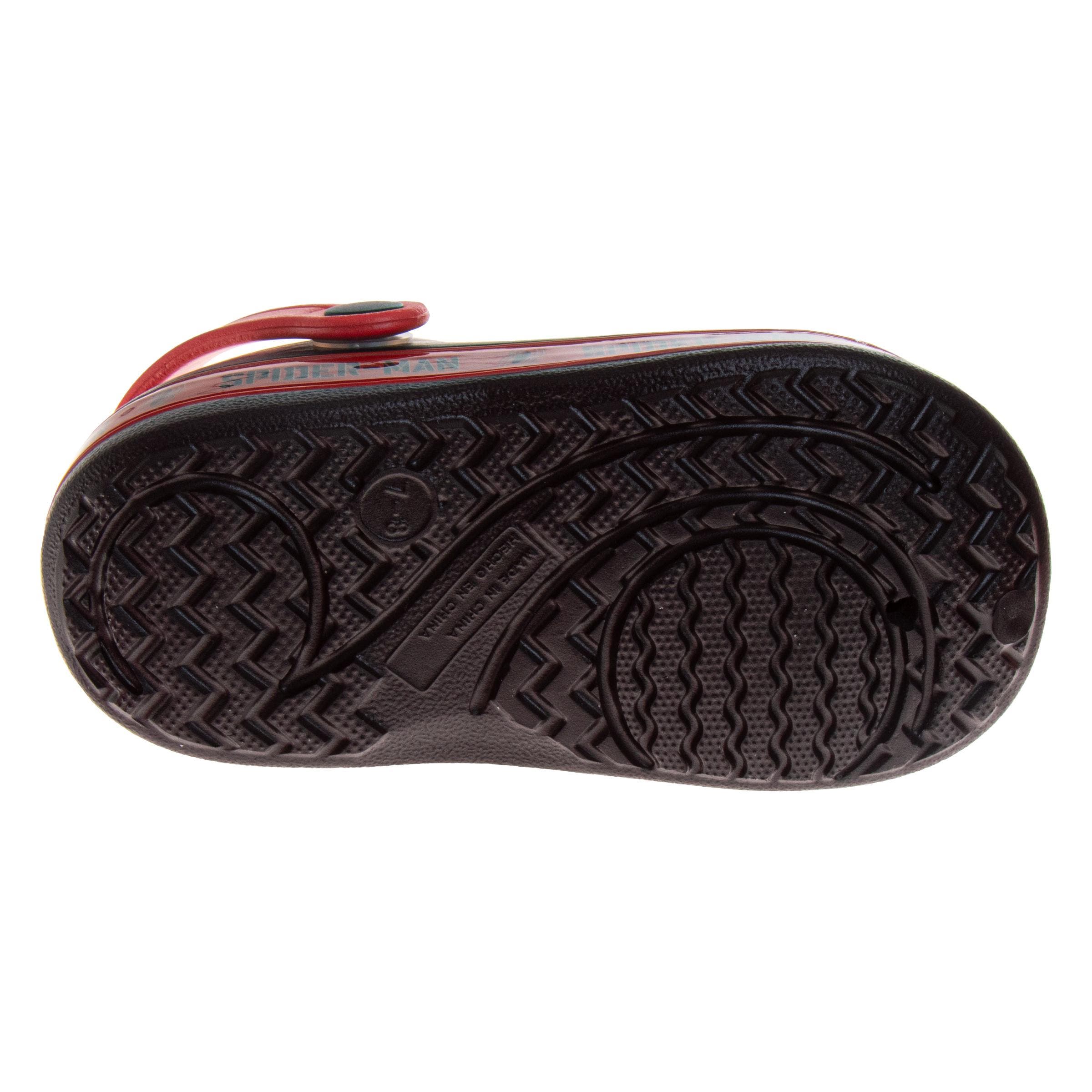 Spider-Man Spiderman Boys Glogs, Alternate, color, Black Red
