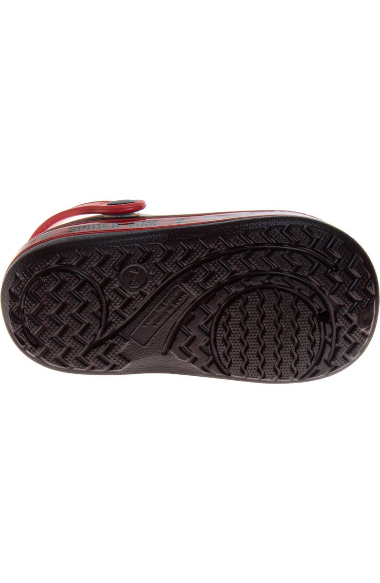 Spider-Man Spiderman Boys Glogs, Alternate, color, Black Red
