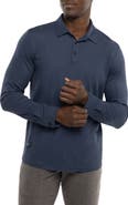 TravisMathew State Room Textured Long Sleeve Polo