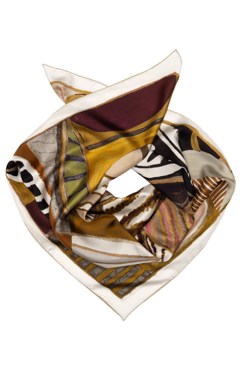 Elizabetta Nicola - Silk Foulard, Alternate, color, Earth Tones