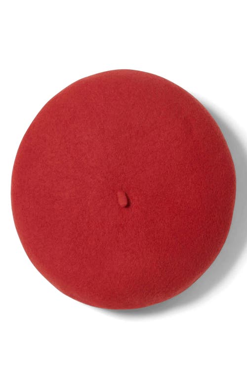 Brixton Audrey Ii Bouclé Beret In Red