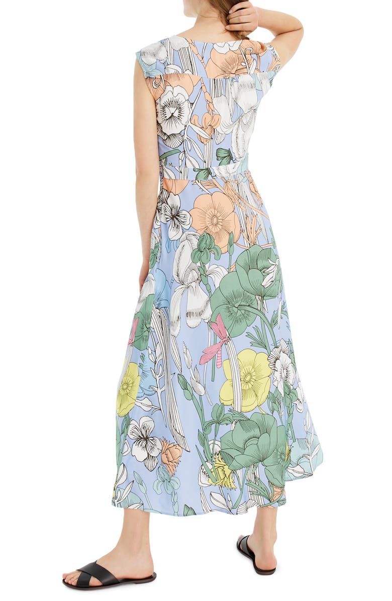 J.Crew Pastel Floral Maxi Dress, Alternate, color,
